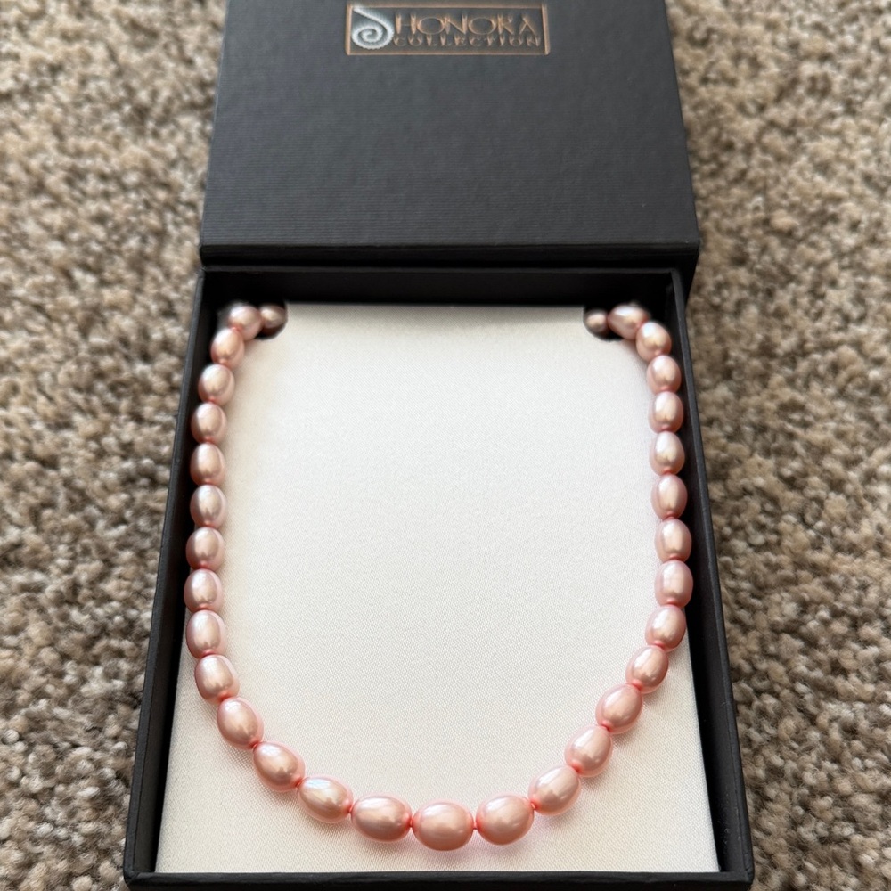 Honora 20” Blush Pink Pearl Necklace New in Box